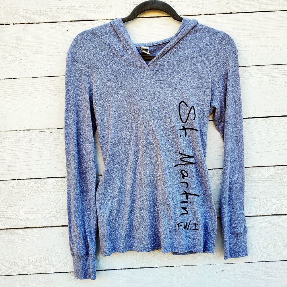 Kavio! St. Martin FWI Gray Hoodie Pullover